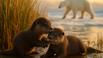 Heartwarming Wildlife Rescues Bring Hope During Climate Crisis: River Otter Pups and Arctic Conservation Breakthroughs