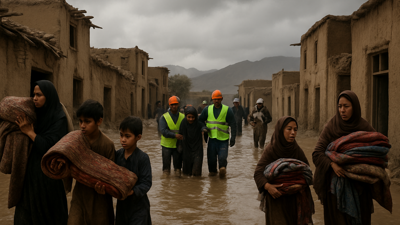 Afghanistan Faces Twin Catastrophes: Deadly Floods Claim 77 Lives as Nation Ranked World's Unhappiest for Third Consecutive Year
