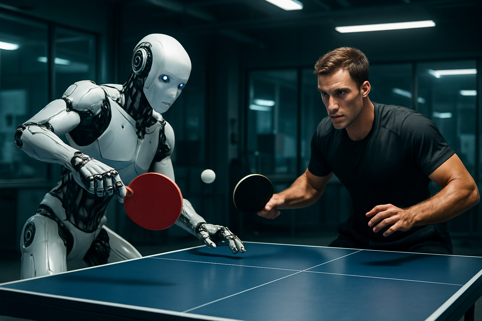 AI Ping-Pong Robot Makes History by Defeating Professional Human Players in Fast-Paced Sport