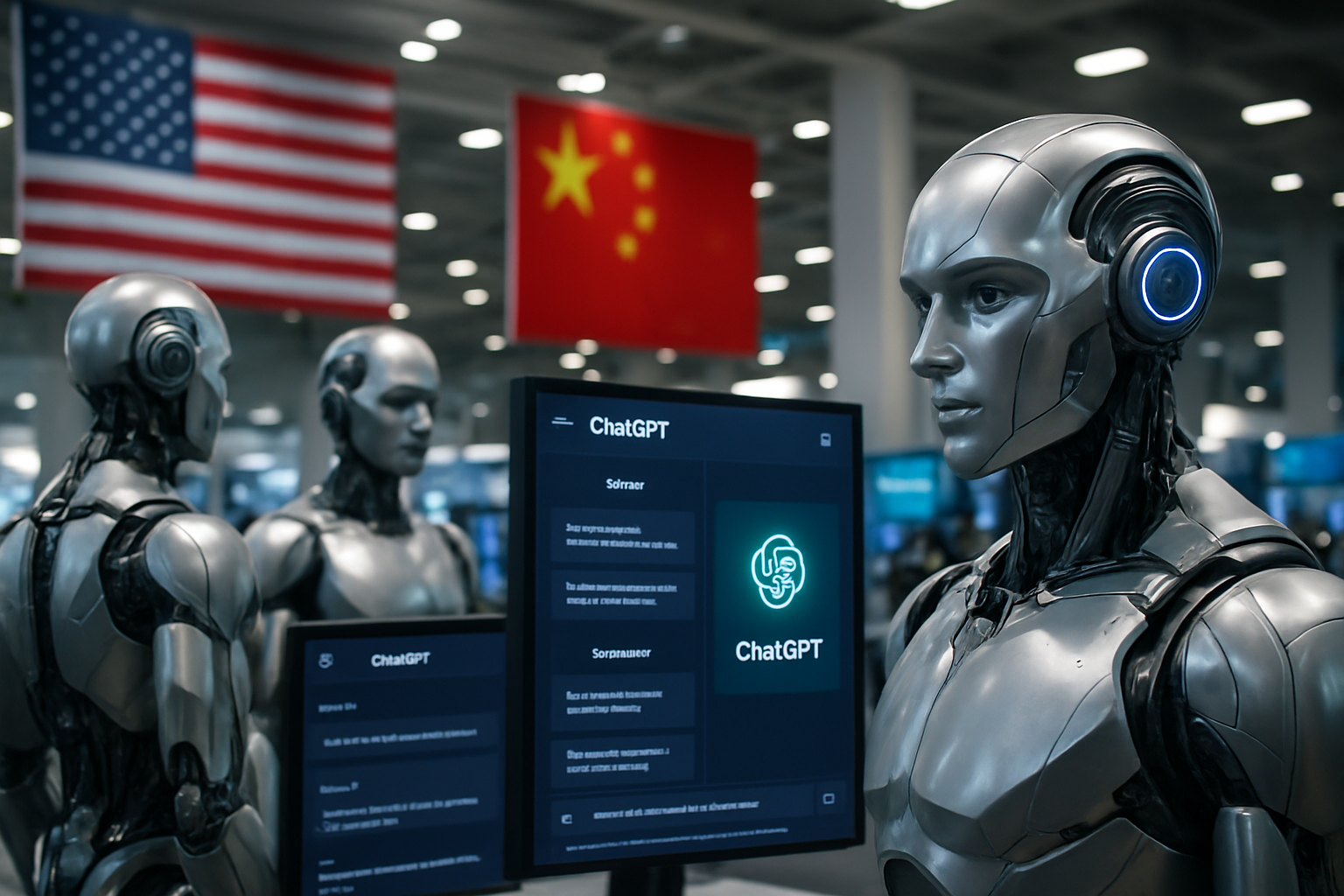 AI Revolution Intensifies: US-China Humanoid Robot Race Accelerates While ChatGPT Transforms Global Workplaces