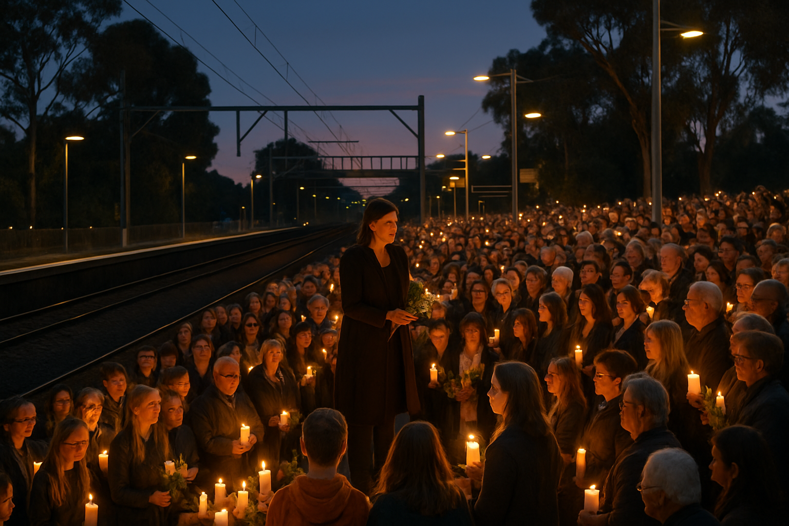 Thousands Honor Hero at Memorial Vigil: Mother's Emotional Tribute to Son Who Made Ultimate Sacrifice
