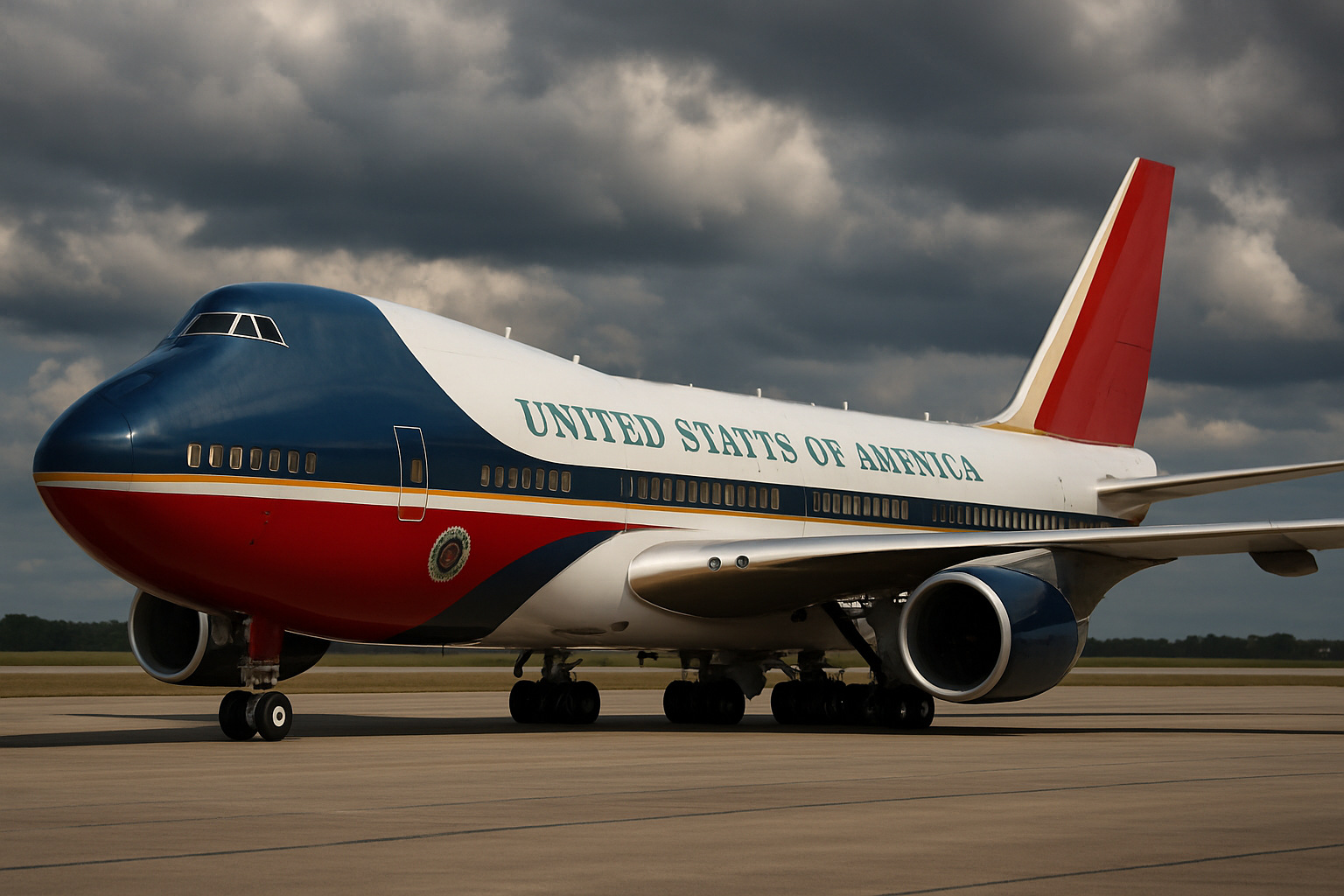 Air Force One Gets Historic Makeover: Military Confirms Red, White, Blue and Gold Color Scheme as Requested by Trump