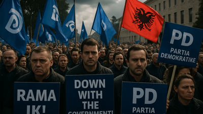 Albanian Opposition Leader Berisha Faces Growing Criticism Over Protest Strategy and Non-Grata Status