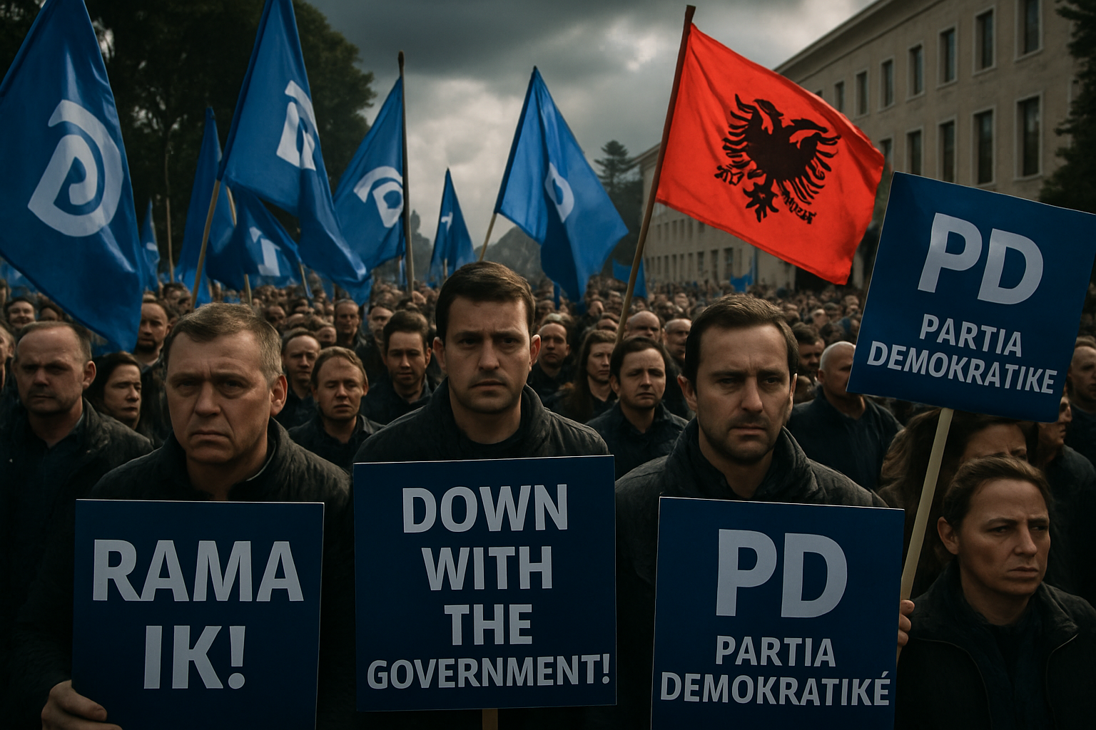 Albanian Opposition Leader Berisha Faces Growing Criticism Over Protest Strategy and Non-Grata Status