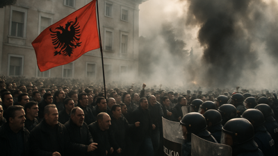Albania Opposition Protests Erupt in Violence as Molotov Cocktails Target Government Buildings
