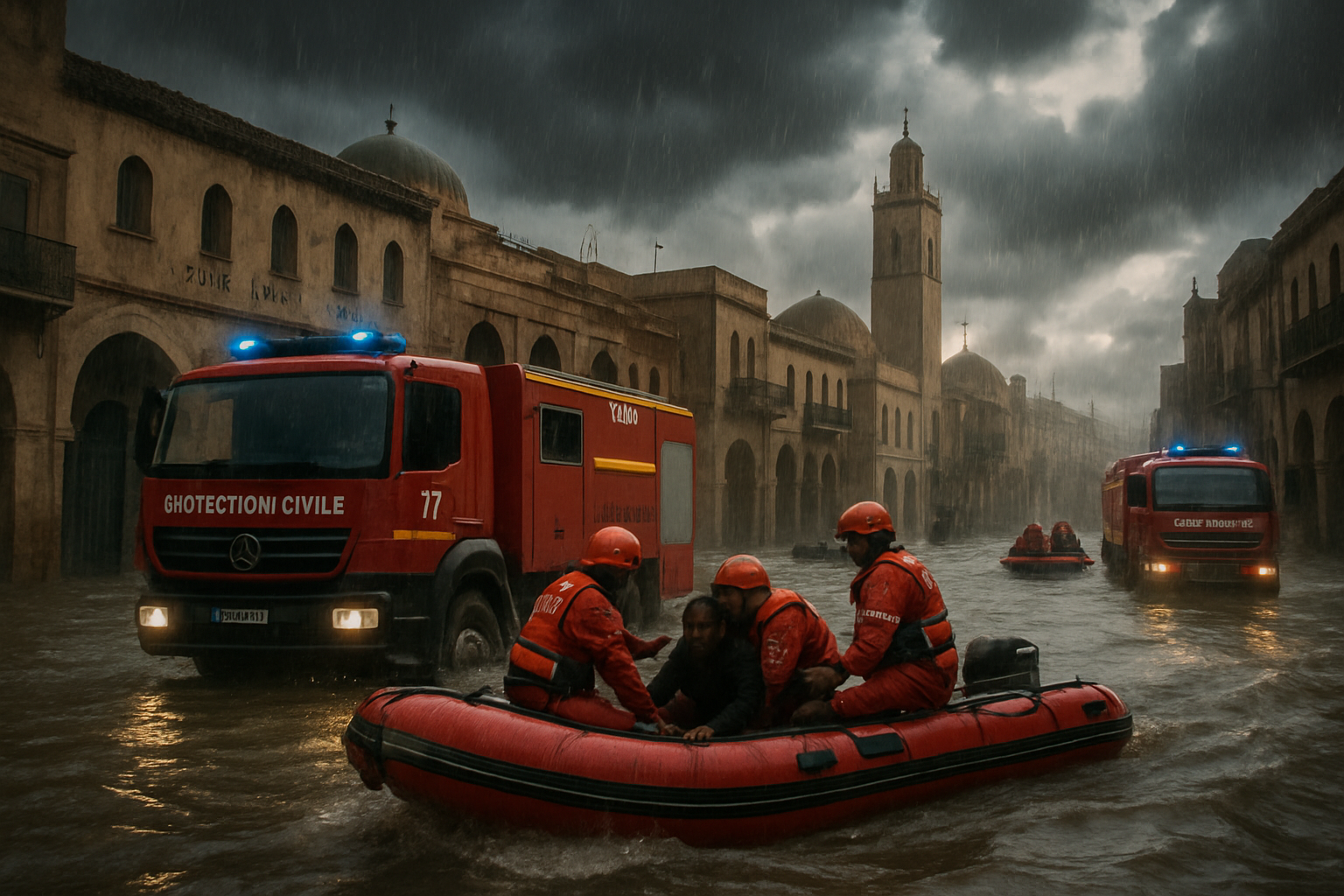 Algeria Battles Devastating Weather Emergency: Triple Threat of Flooding, Winds, and Dust Storms Claims Lives