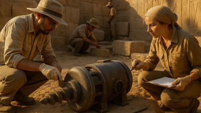 Revolutionary Discovery: 5,000-Year-Old Drilling Machine Reveals Advanced Ancient Egyptian Technology