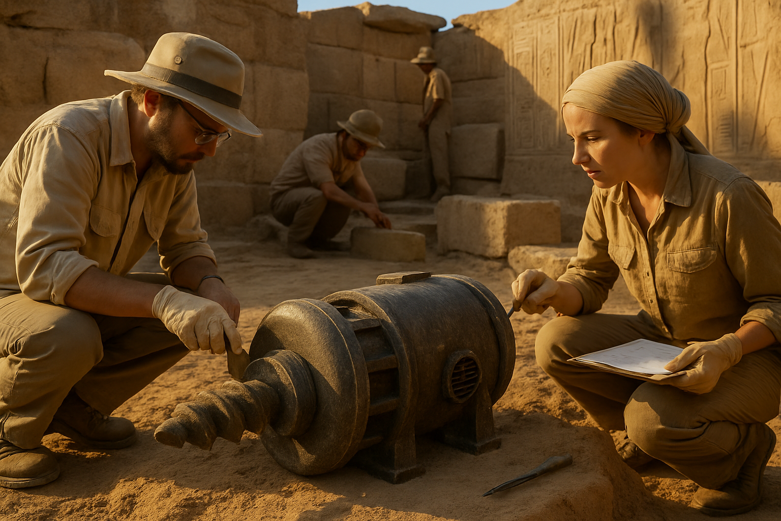 Revolutionary Discovery: 5,000-Year-Old Drilling Machine Reveals Advanced Ancient Egyptian Technology