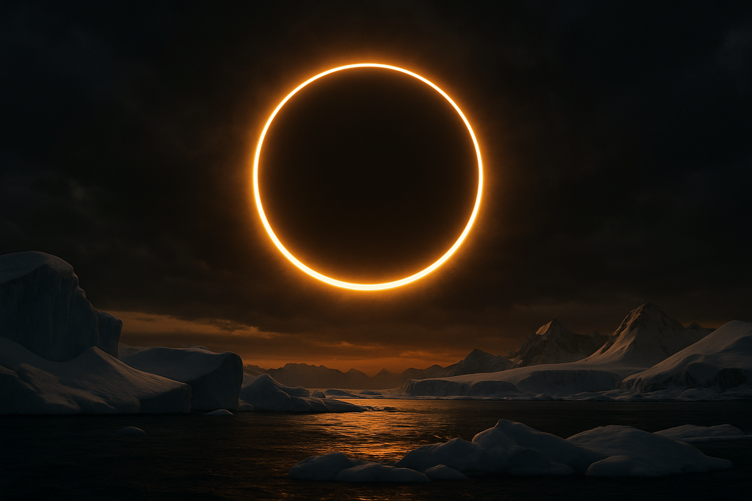 Rare Antarctic Solar Eclipse Creates Spectacular "Ring of Fire" on February 17