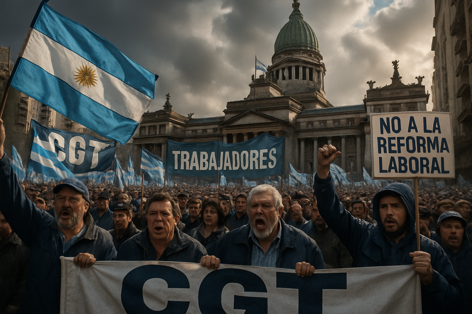 Argentina's CGT Leads Massive Labor Reform Protests as Senate Debates Milei's Controversial Bill