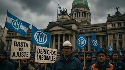 Argentina's CGT Union Calls General Strike Over Labor Reforms as Government Considers Modifying Sick Leave Provisions