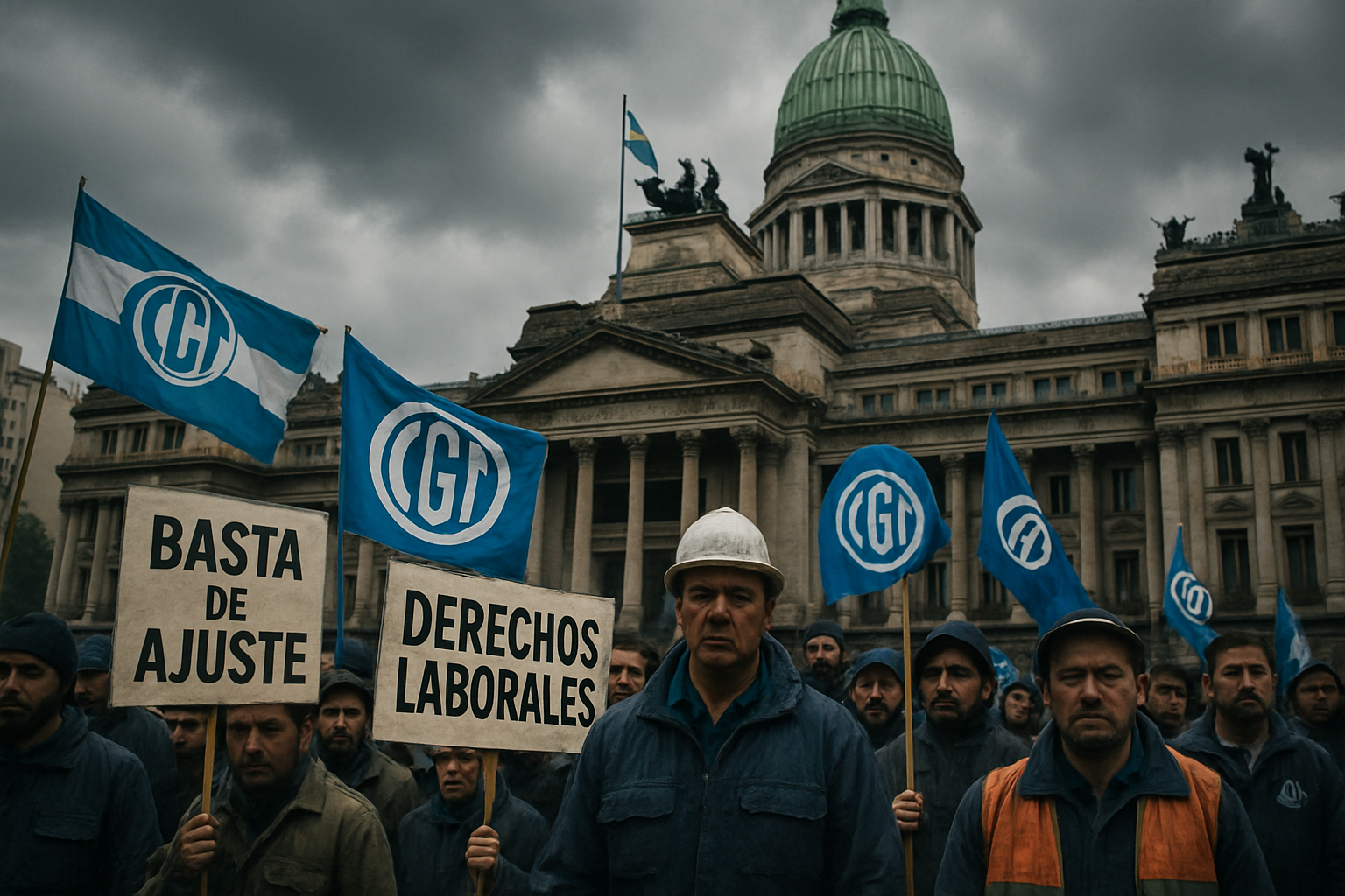Argentina's CGT Union Calls General Strike Over Labor Reforms as Government Considers Modifying Sick Leave Provisions