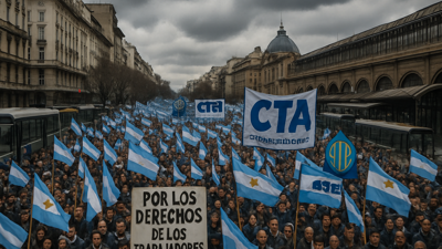 General Strike Paralyzes Argentina as Unions Mount Fierce Opposition to Milei's Labor Reform
