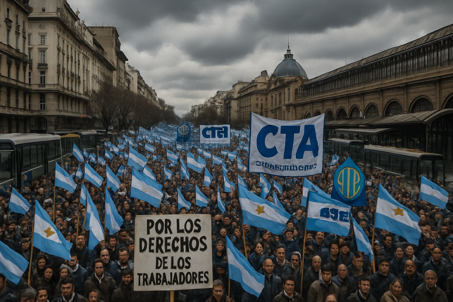 General Strike Paralyzes Argentina as Unions Mount Fierce Opposition to Milei's Labor Reform