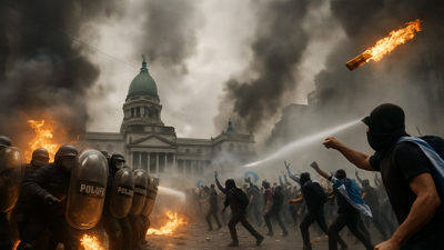 Violence Erupts as Argentina's Labor Reform Triggers Massive Protests in Buenos Aires