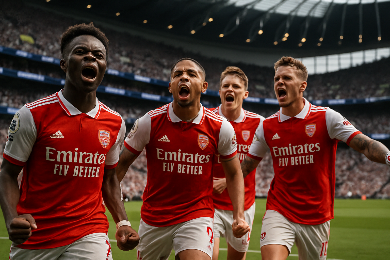 Arsenal Crushes Tottenham 4-1 in North London Derby to Revive Title Hopes
