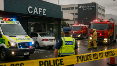 Tragic Car Crash Into Auckland Cafe Kills Mother, Severely Injures Child in Forrest Hill Incident