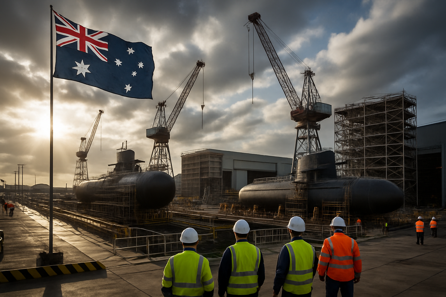 Australia Commits $30 Billion to Nuclear Submarine Program with Major Shipyard Investment