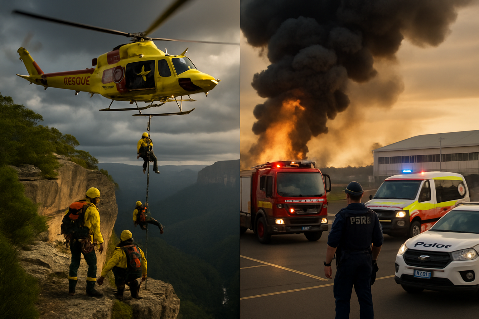 Australia Faces Multiple Emergency Crises: Tragic Mountain Fall Claims Teen Life While Aviation Fire Response Tests Safety Protocols