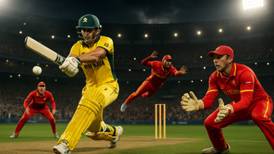 Maxwell Leads Australia Recovery as Thriller Goes Down to the Wire Against Zimbabwe