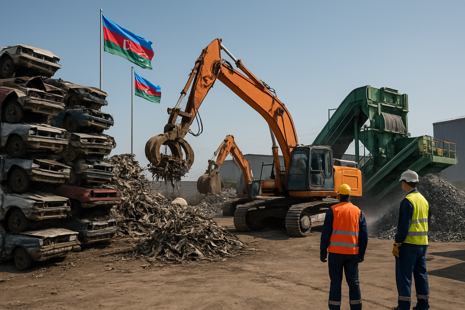 Azerbaijan Recycles Over 23,000 Vehicles in Historic Green Drive as Digital Railway Transformation Launches
