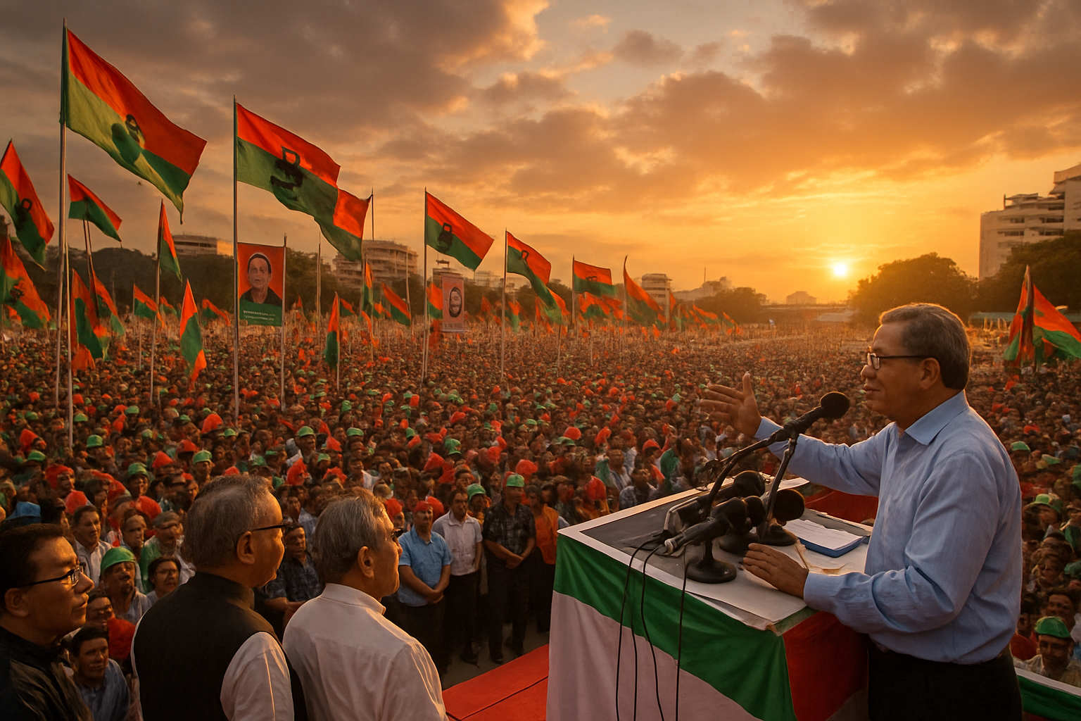 Bangladesh Election Campaign Intensifies as Parties Rally for Democratic Restoration