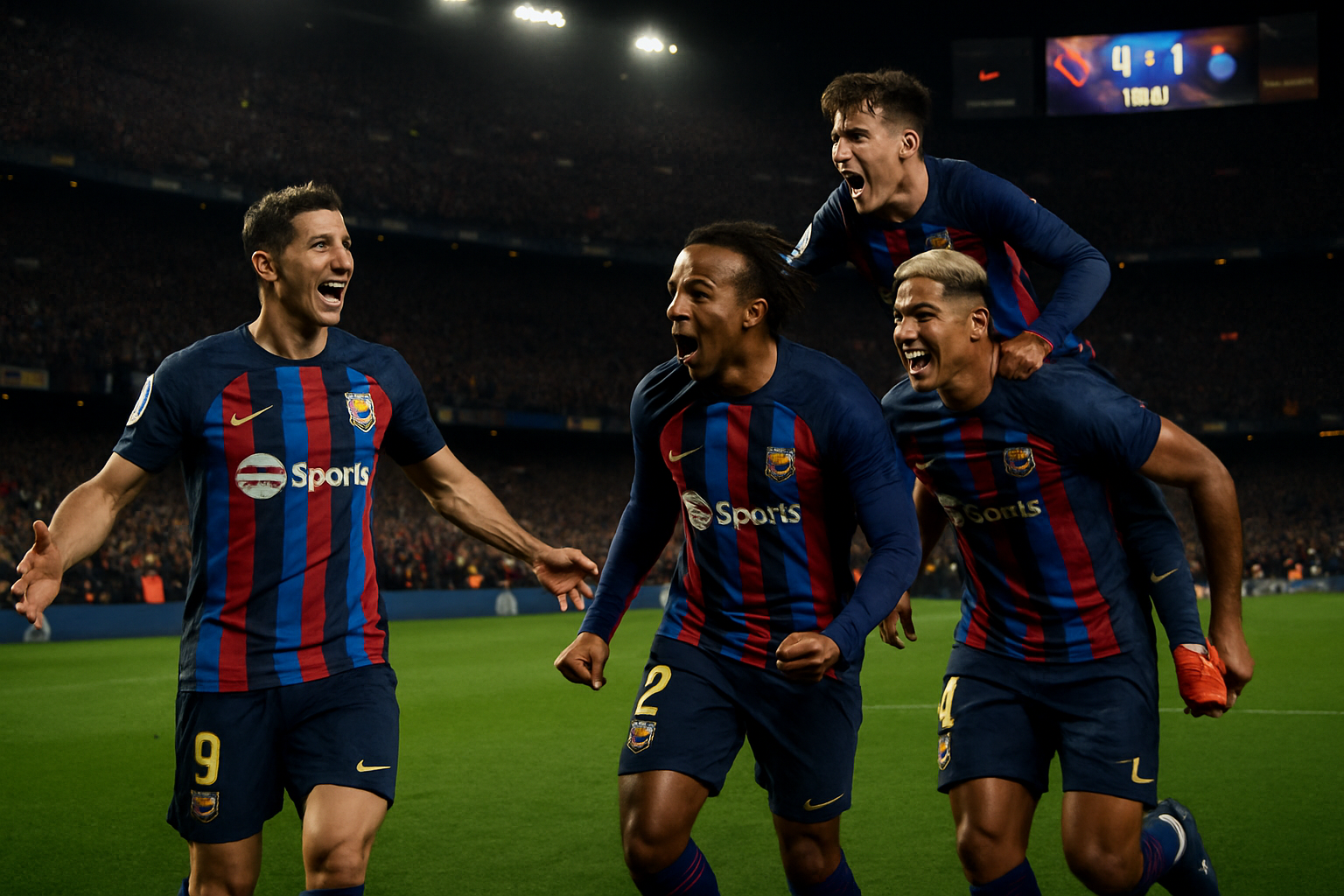 Barcelona Crushes Espanyol 4-1 in Catalan Derby, Extends La Liga Lead to Nine Points Over Real Madrid