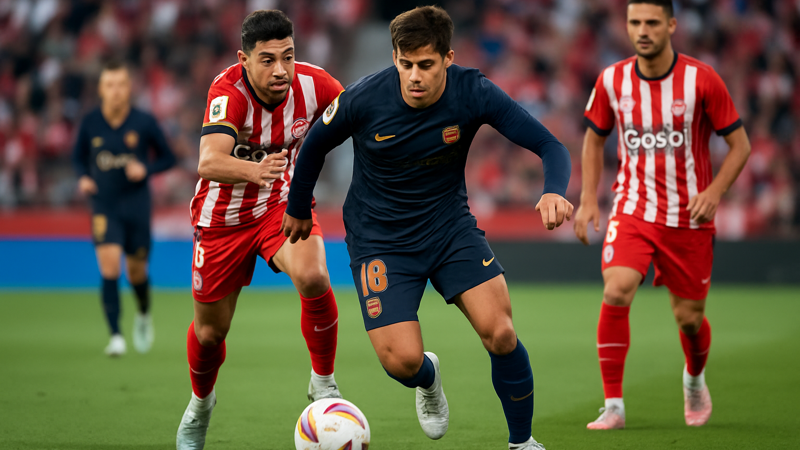 Barcelona Suffers Stunning 2-1 Defeat to Girona as Real Madrid Takes La Liga Lead