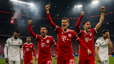 Bayern Munich Edge Real Madrid 4-3 in Epic Champions League Quarter-Final Thriller