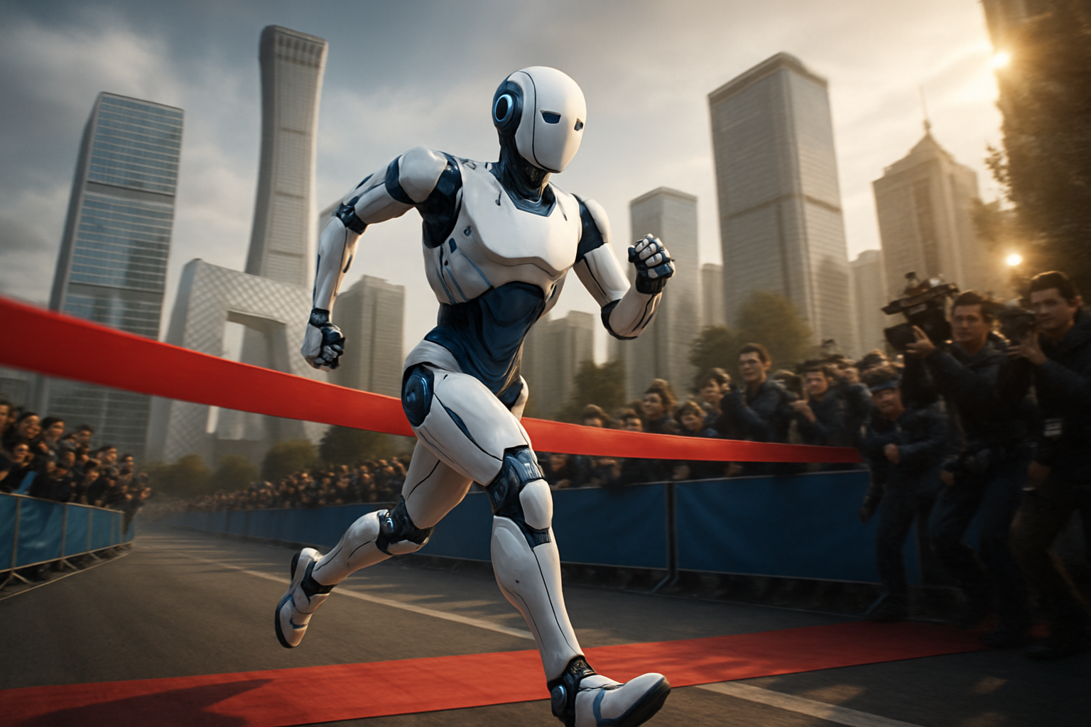 Humanoid Robots Shatter Human Records in Beijing Marathon as Google Advances AI Chip Development