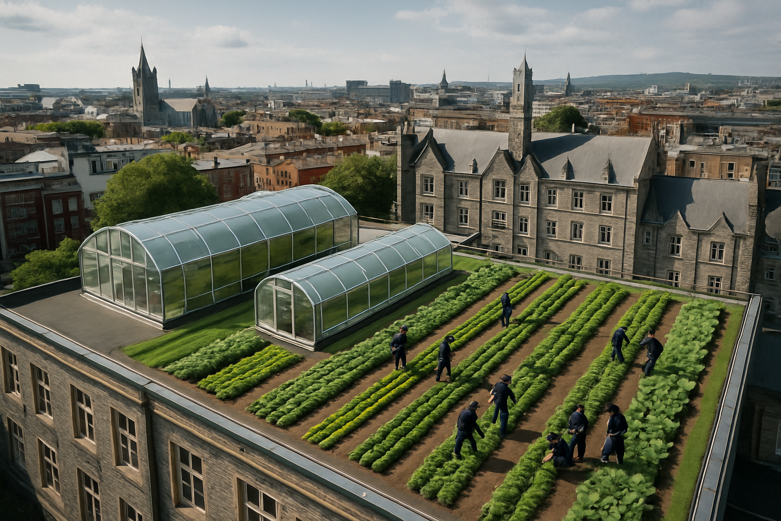 Dublin School's Revolutionary Rooftop Farm Supplies Michelin-Star Chapter One Restaurant