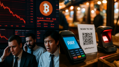 Bitcoin Plunges 20% as Cross-Border Digital Payment Systems Advance Across Asia