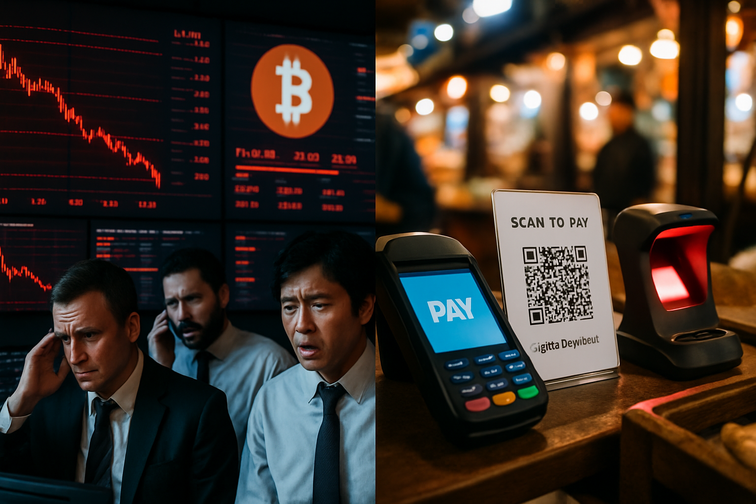 Bitcoin Plunges 20% as Cross-Border Digital Payment Systems Advance Across Asia