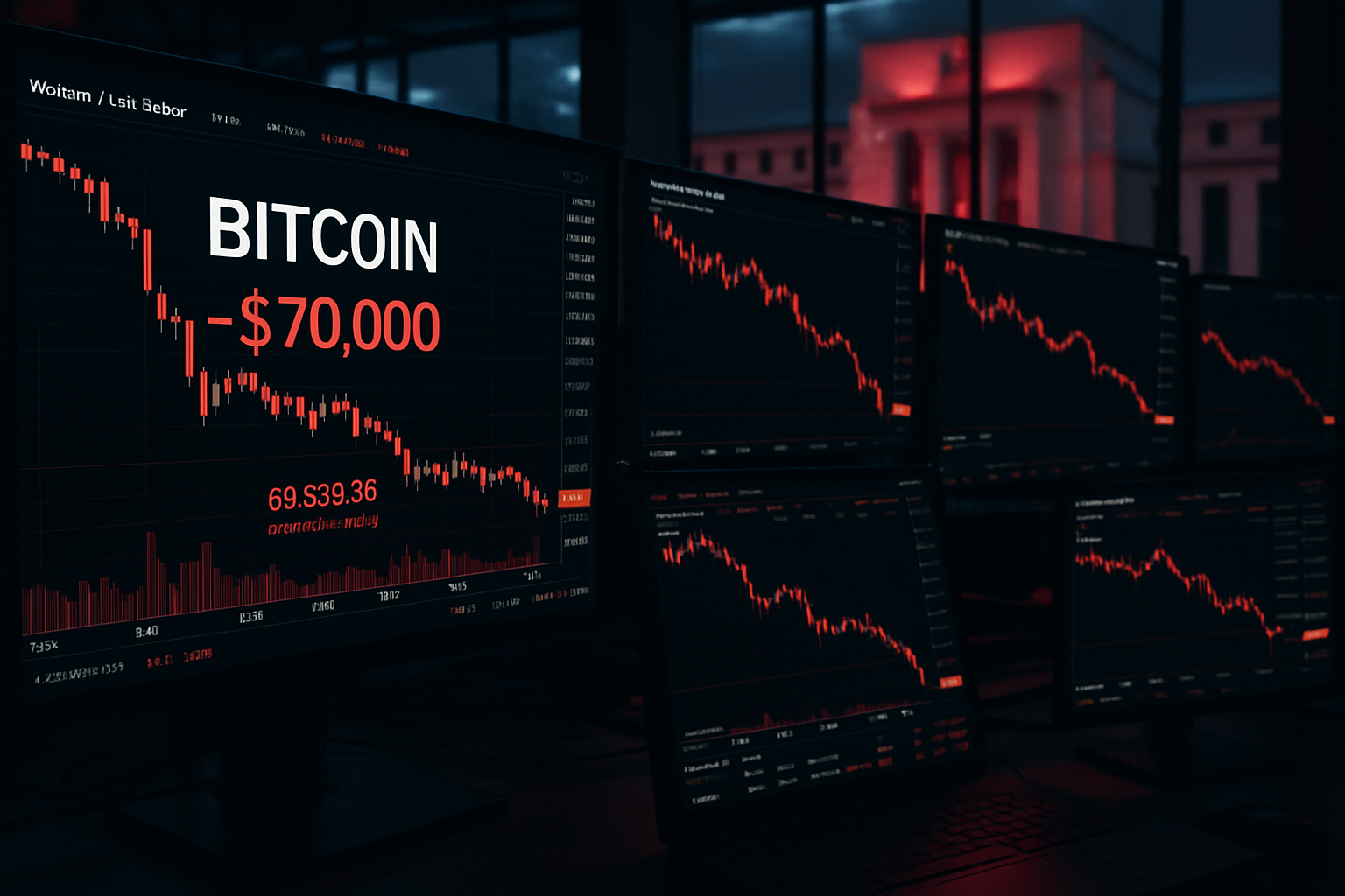 Bitcoin Plunges Below $70,000 as Fed Appointment Triggers Crypto Market Selloff
