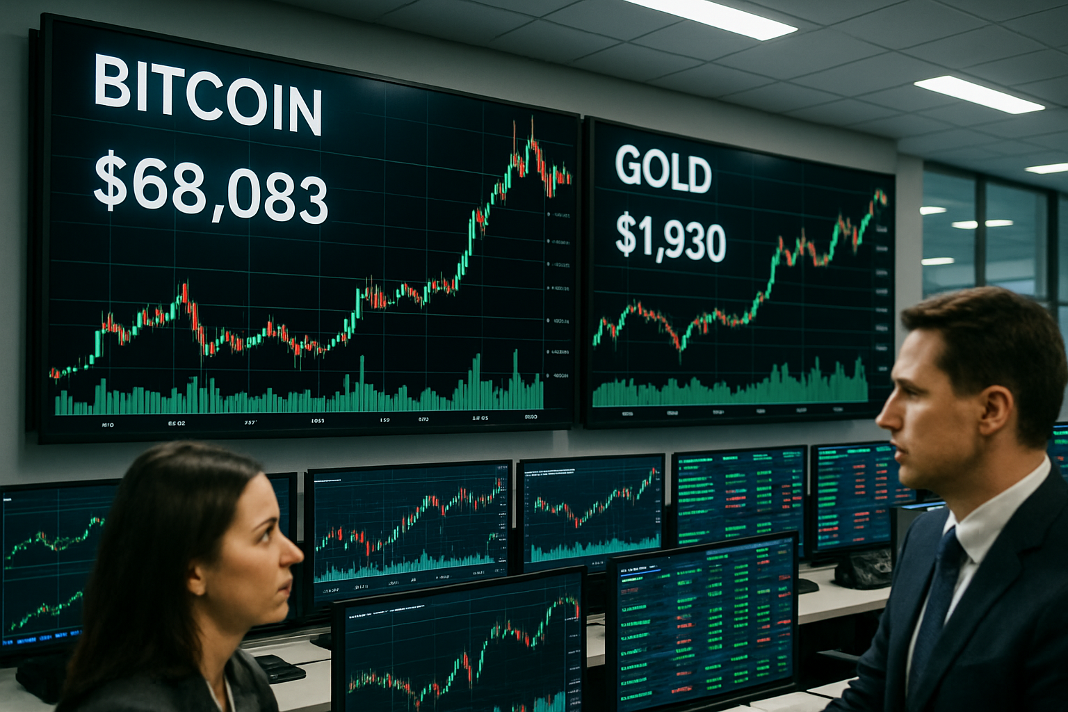 Bitcoin Tests Double-Bottom Recovery as Gold Rebounds Above $4,930 Amid Market Volatility