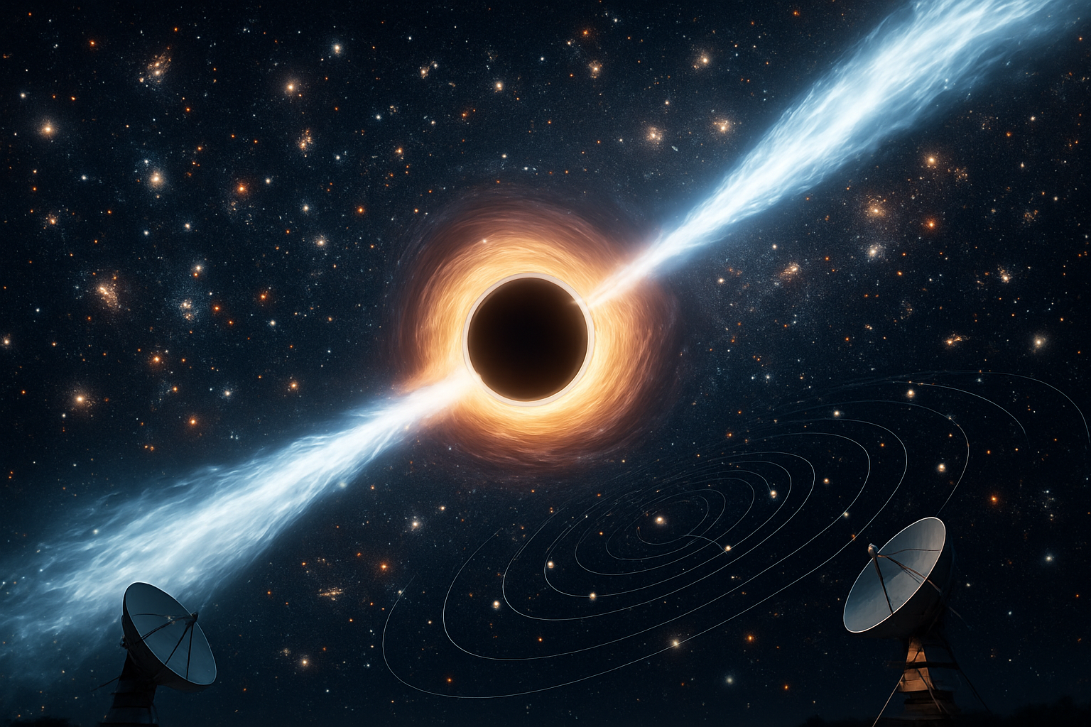 Scientists Measure Black Hole Jet Speeds for First Time as Unprecedented Universe Map Unveiled