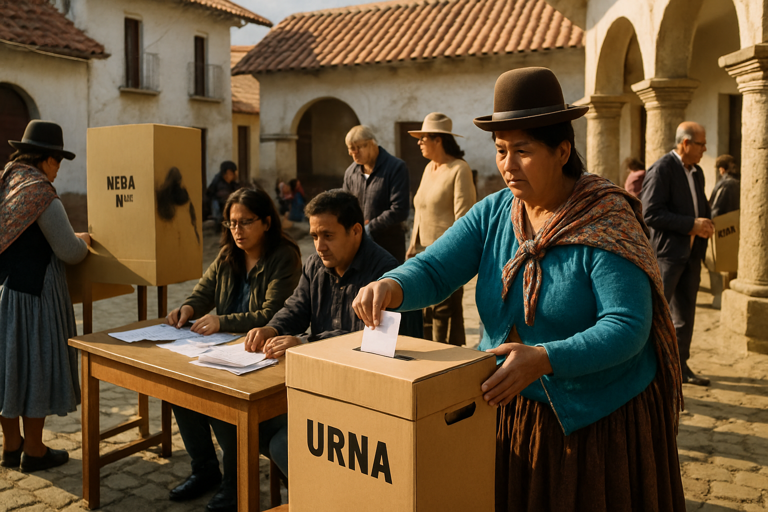 Bolivia's Election Day Begins Amid Calls for Democratic Participation Despite La Paz Arrests and Rain
