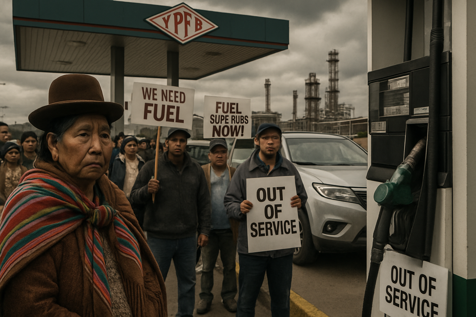 Bolivia's Fuel Crisis Intensifies as Transportation Protests Mount and YPFB Leadership Resigns