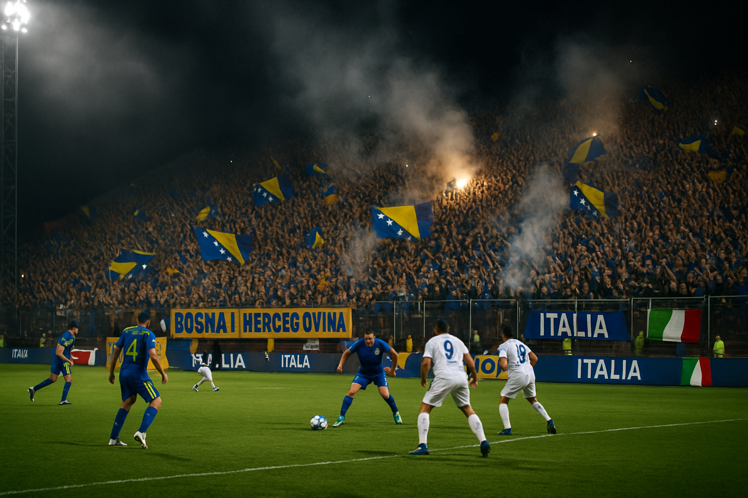 Bosnia Herzegovina Falls to Italy 1-0 in Dramatic World Cup Playoff at Zenica Despite Heroic Performance