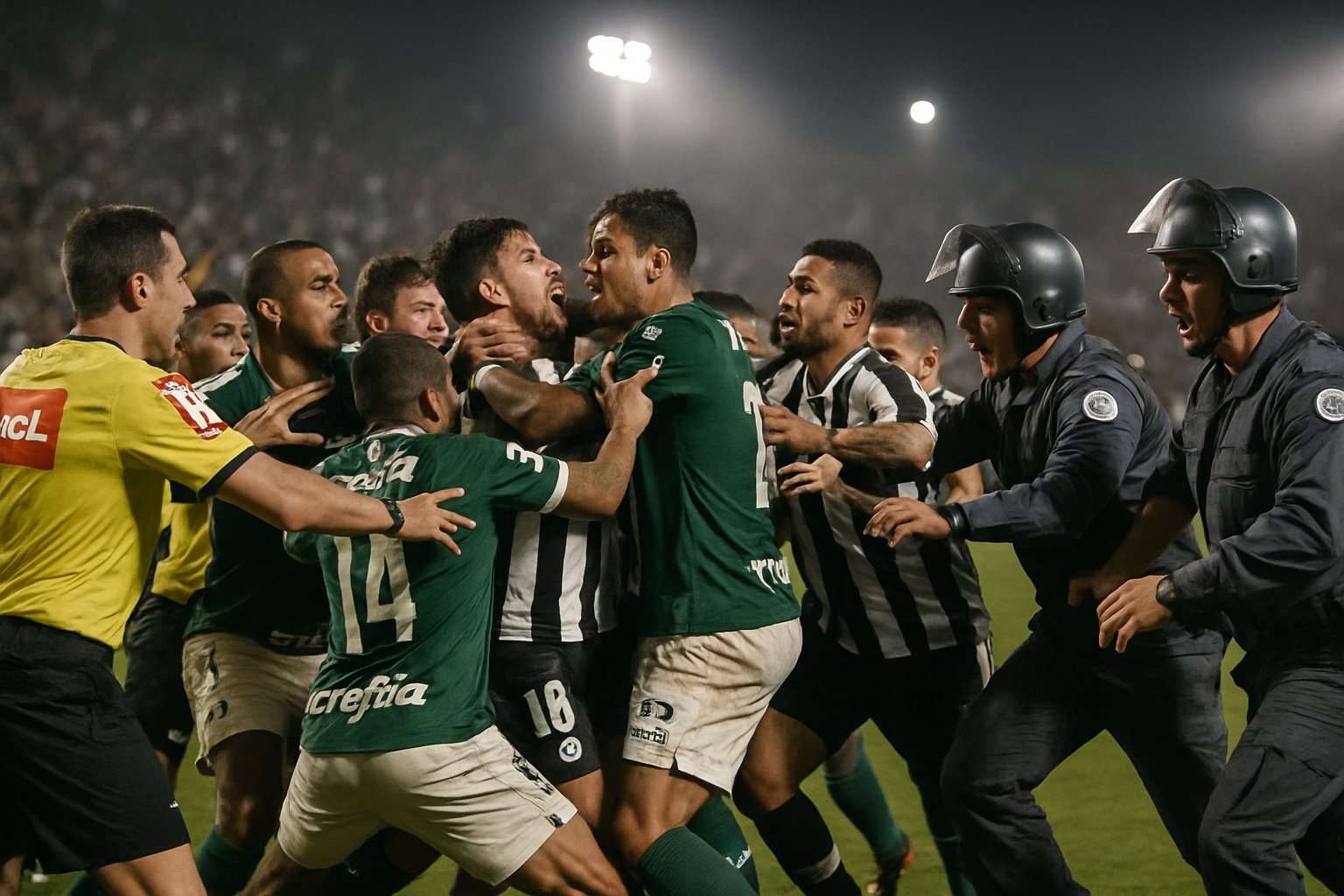 Record-Breaking Brawl in Brazilian Derby: 23 Players Expelled After Cruzeiro vs Atlético Mineiro Erupts in Violence