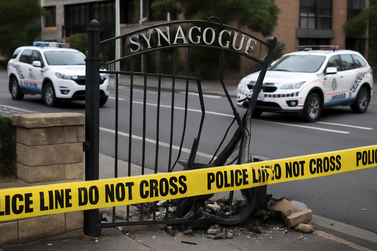 Brisbane Synagogue Gates Rammed in Targeted Attack, 32-Year-Old Man Charged