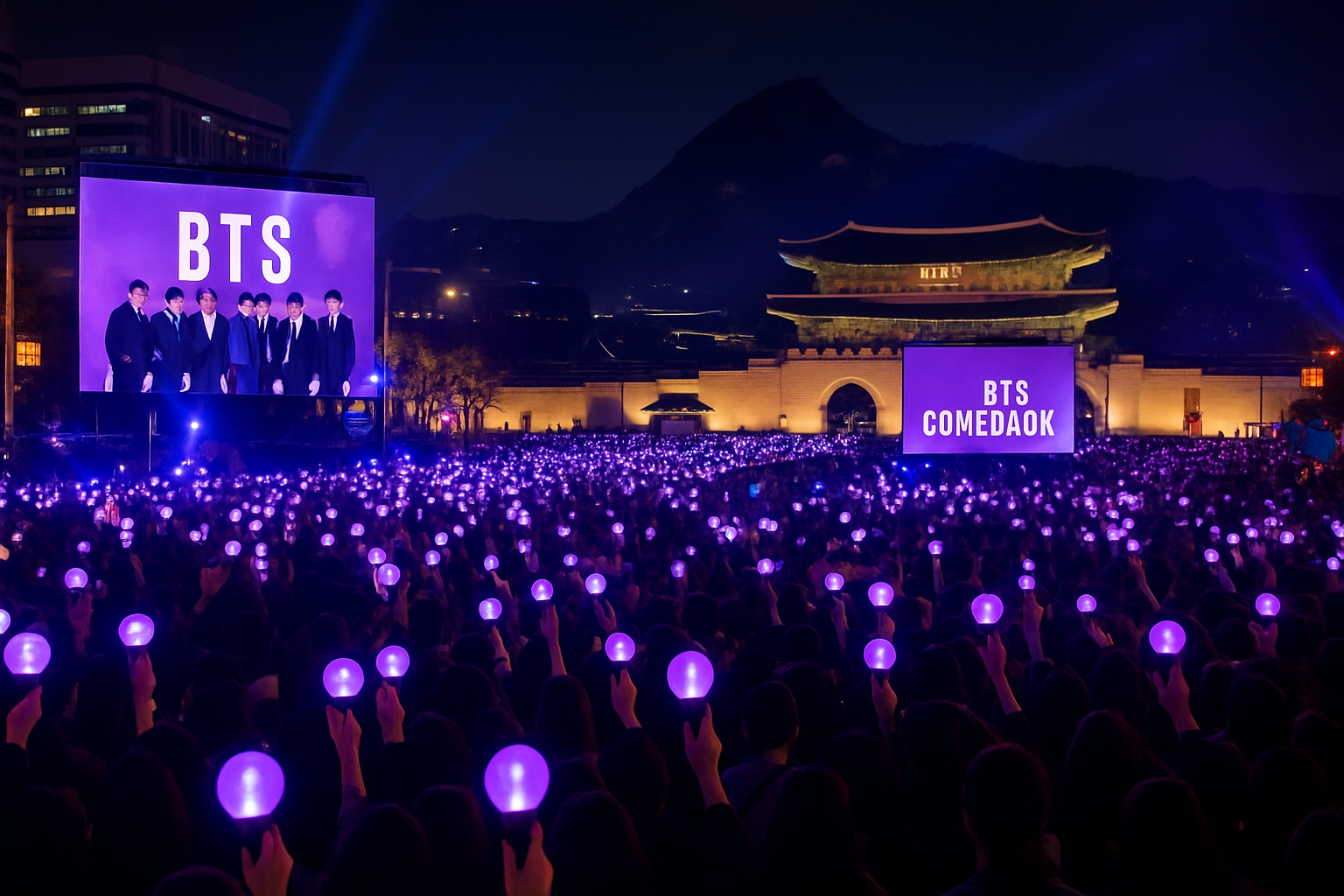 BTS Transforms Seoul's Historic Protest Square Into Spectacular Comeback Celebration