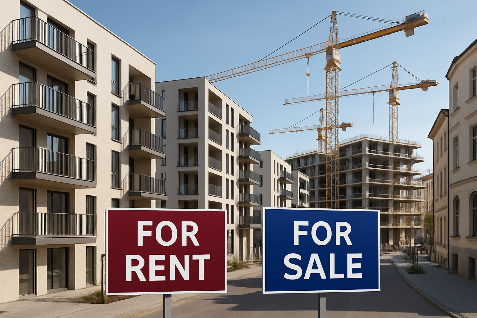 European Housing Markets Show Divergent Trends as Construction Crisis Deepens