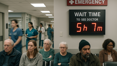 Canadian Healthcare System Under Siege: Emergency Room Wait Times Prove Inaccurate as Federal Government Axes Prescription Software
