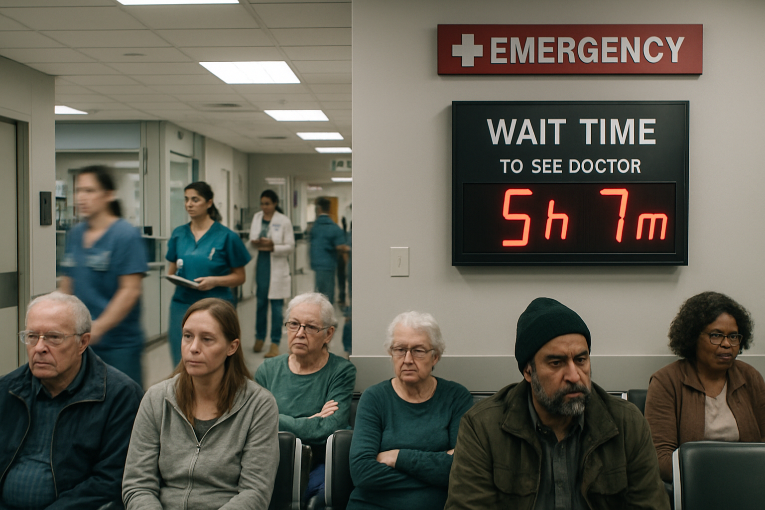 Canadian Healthcare System Under Siege: Emergency Room Wait Times Prove Inaccurate as Federal Government Axes Prescription Software