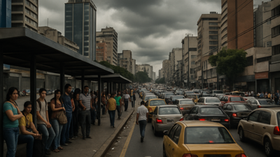 Caracas Paralyzed by Transport Strike as Fake News Network Spreads Rodriguez Propaganda