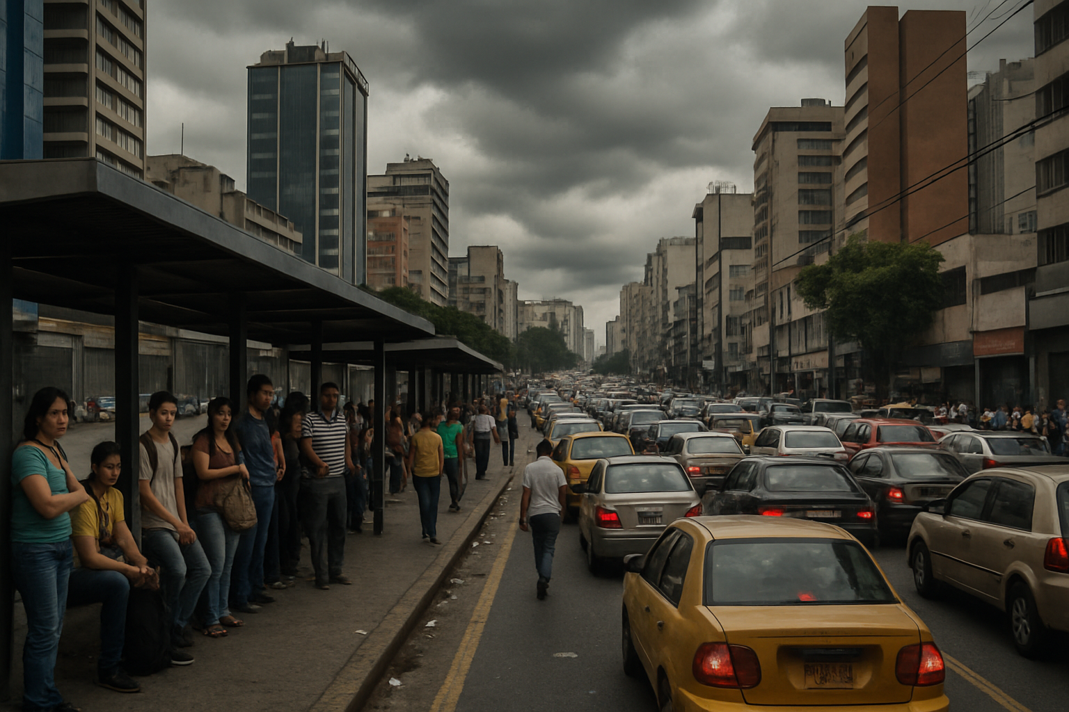 Caracas Paralyzed by Transport Strike as Fake News Network Spreads Rodriguez Propaganda