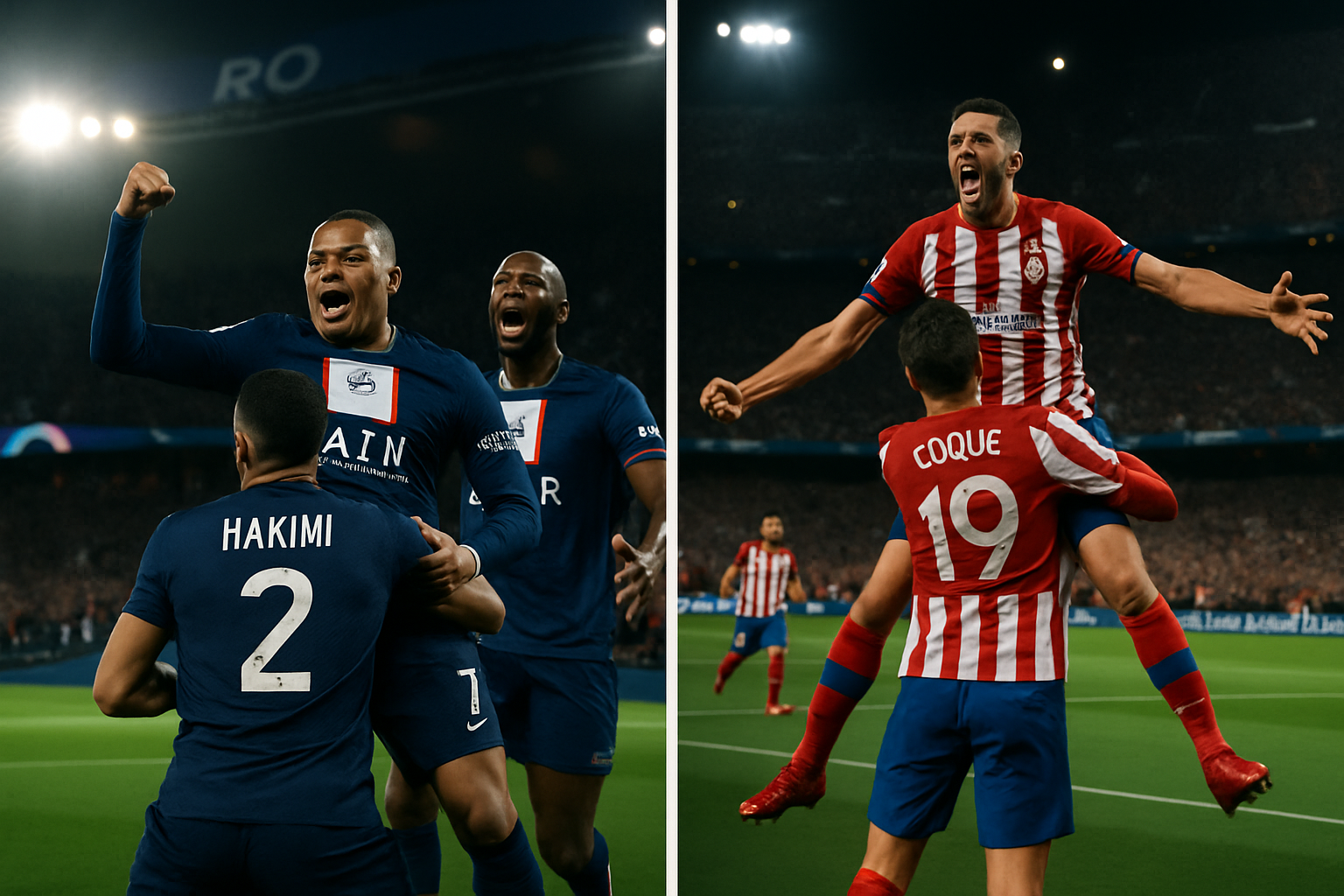 PSG and Atletico Madrid Seize Control in Champions League Quarter-Finals with Commanding 2-0 Victories