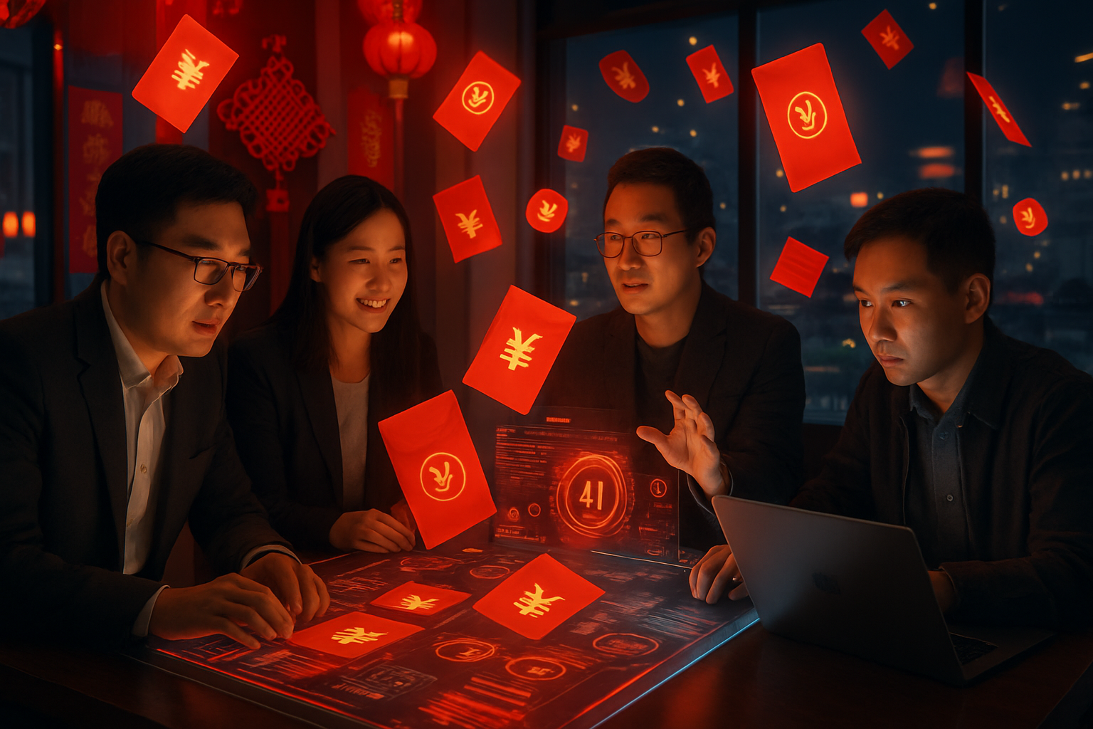 China's AI Giants Wage $1.1 Billion Red Packet Marketing War as Digital Currency Battle Reshapes Tech Landscape