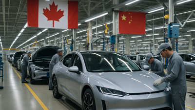 China Accelerates Electric Vehicle Dominance as Canada Prepares Market Welcome